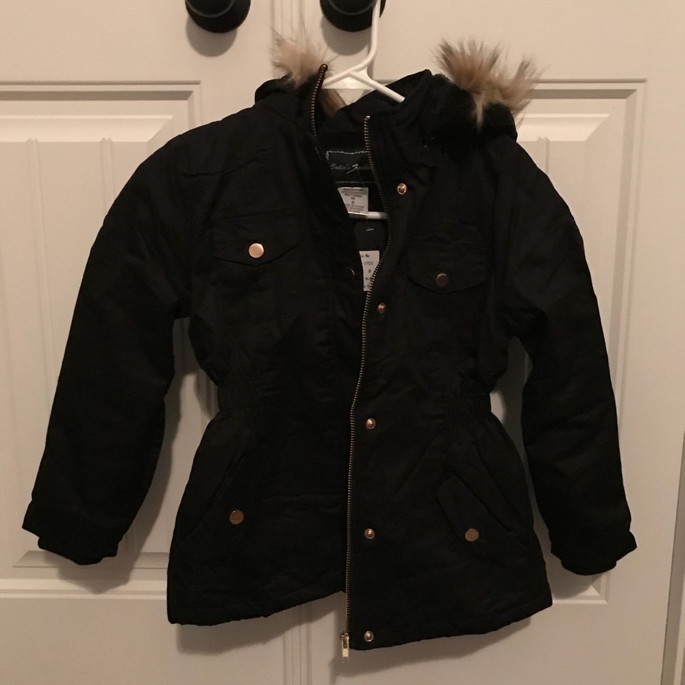 Girls Black Winter Coat - Brand New